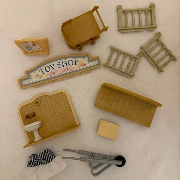 Calico Critter Red Roof Country Home ***working Lights & Extra Parts - Picture 14 of 15